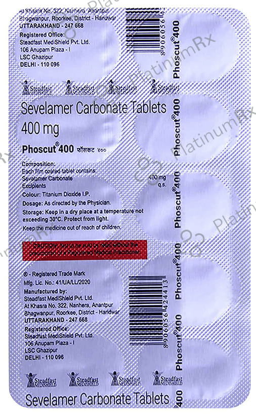 Phoscut 400mg Tablet 10s