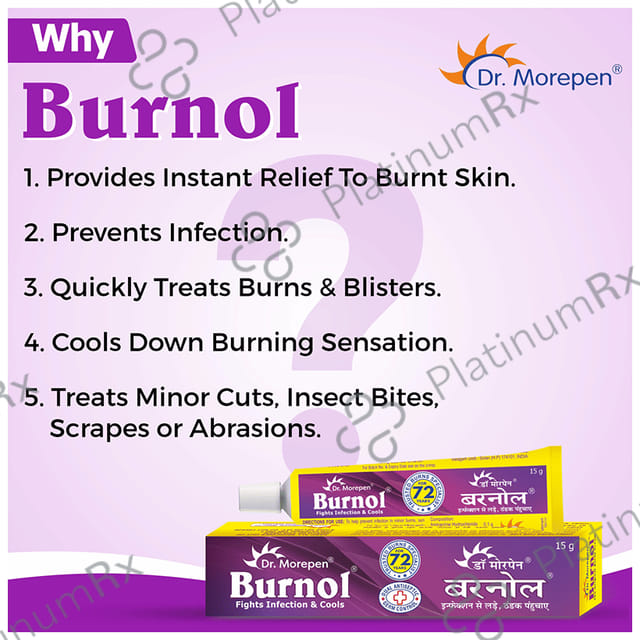 Dr. Morepen Burnol Antiseptic & Germ Control Cream 15gm
