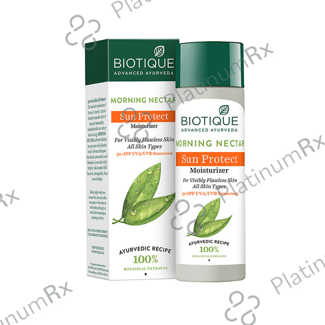 Biotique Morning Nectar Sun Protect Moisturizer SPF 30+ Sunscreen Lotion 120ml