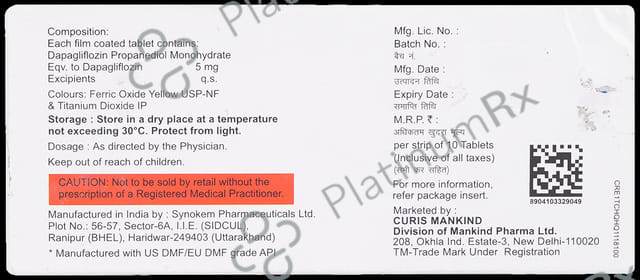 Justoza 5mg Tablet 10s