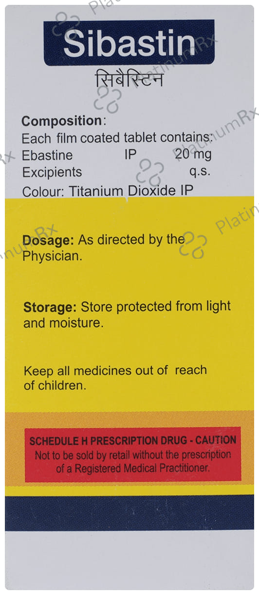 Sibastin 20mg Tablet 10s