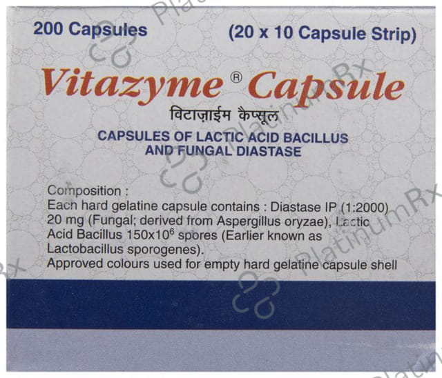 Vitazyme 20mg/150M Capsule 10s