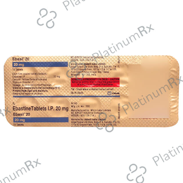Ebasil 20mg Tablet 10s
