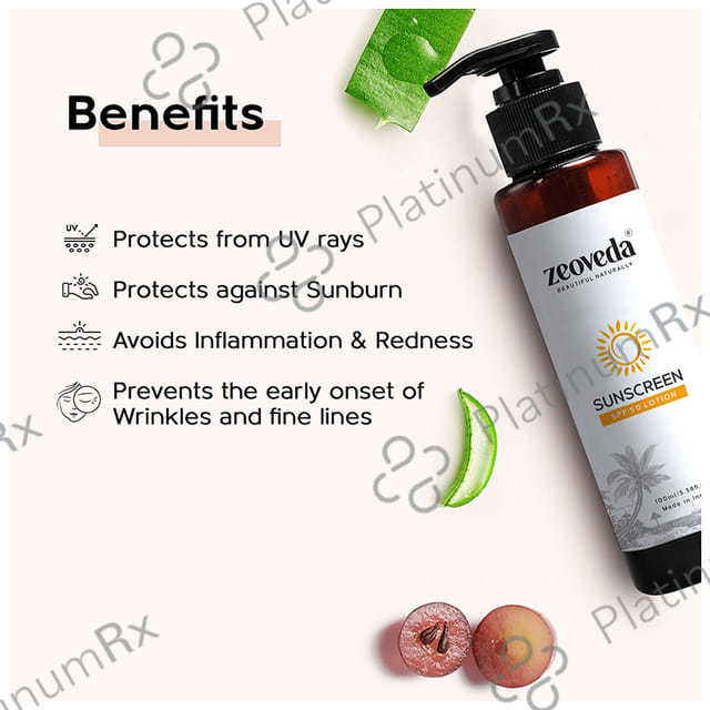 Zeoveda Sunscreen SPF 50 Lotion 100ml