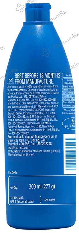 Parachute 100% Pure Coconut Oil 300 ml