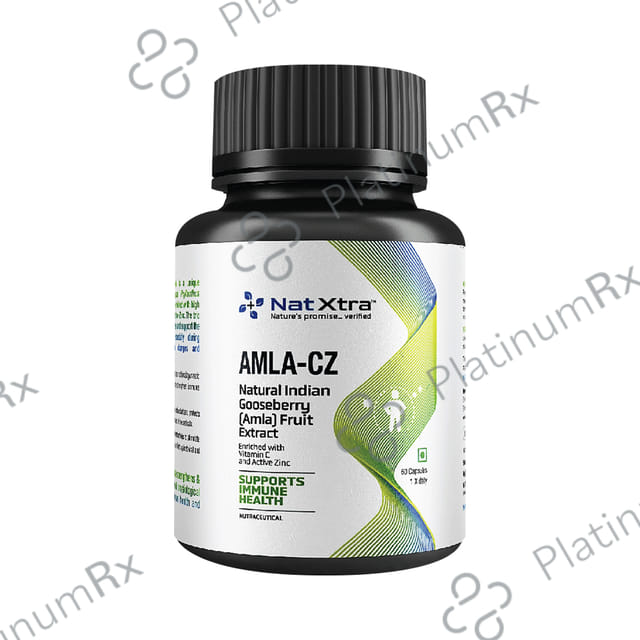 NatXtra Amla-CZ Enriched with Vitamin C & Acitve Zinc Supports Immune Health Capsule
