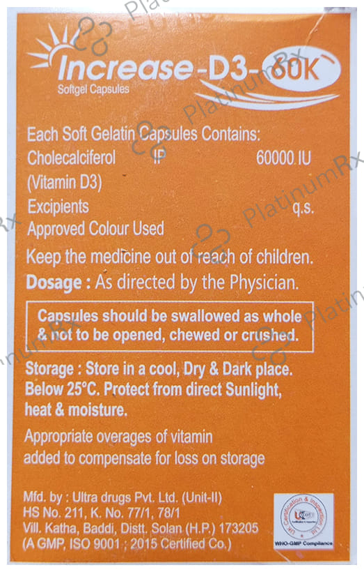 Increase-D3 60K Softgel Capsule
