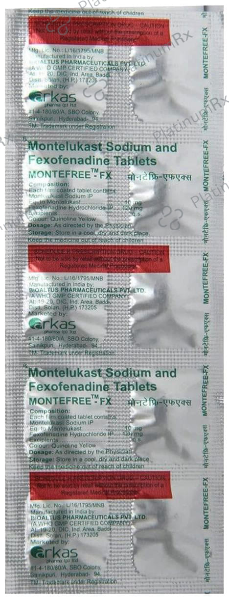 Montefree FX 10mg/120mg Tablet