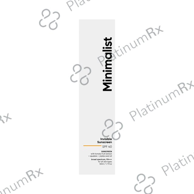 Minimalist SPF 40 PA+++ Invisible Sunscreen Light SPF 40 Gel 50ml