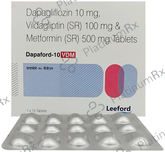 Dapaford VDM 10mg/500mg/100mg Tablet SR