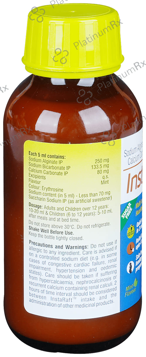 Insta Raft Mint Flavour Oral Suspension 200ml