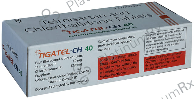 Tigatel CH 40/12.5mg Tablet 10s