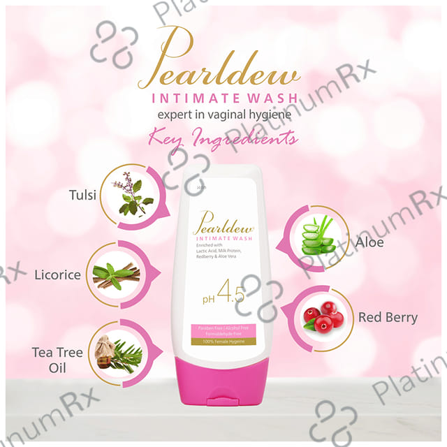 Pearldew PH 4.5 Intimate Wash (100ml Each) 1 Bottle