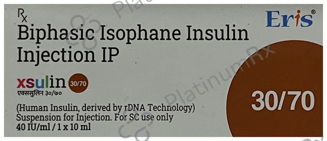 Xsulin 30/70 (40 IU/ml) (1*10ml Vial)