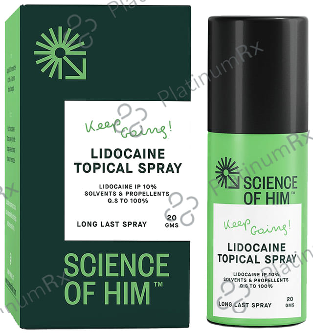 Science Of Him Keep Going Lidocaine Topical Spray