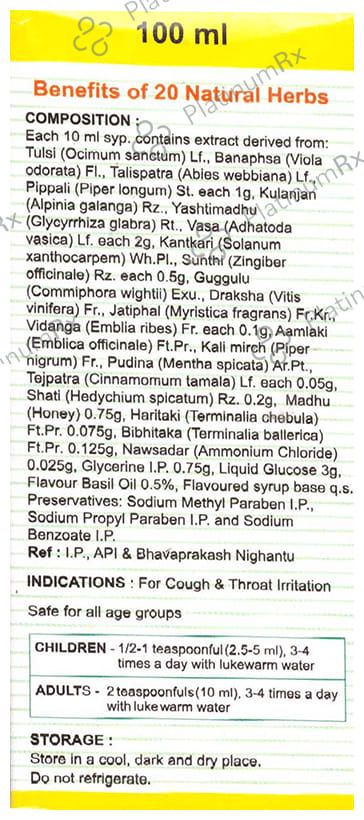 Torex Herbal Cough Syrup