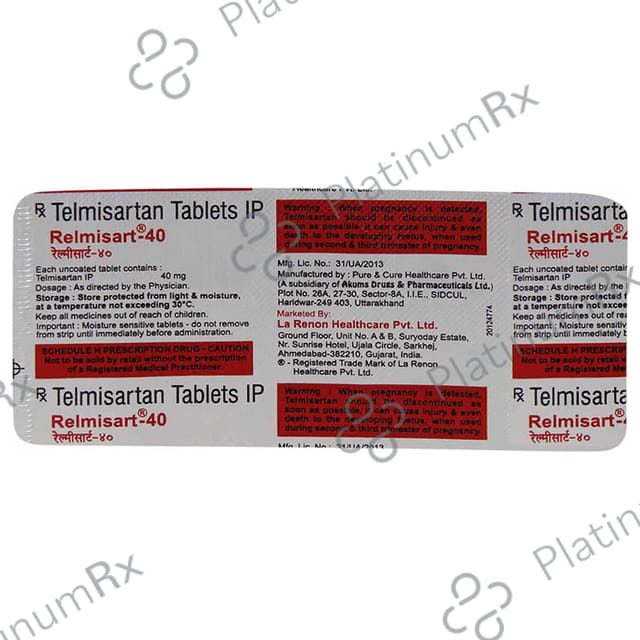 Relmisart 40 Tablet
