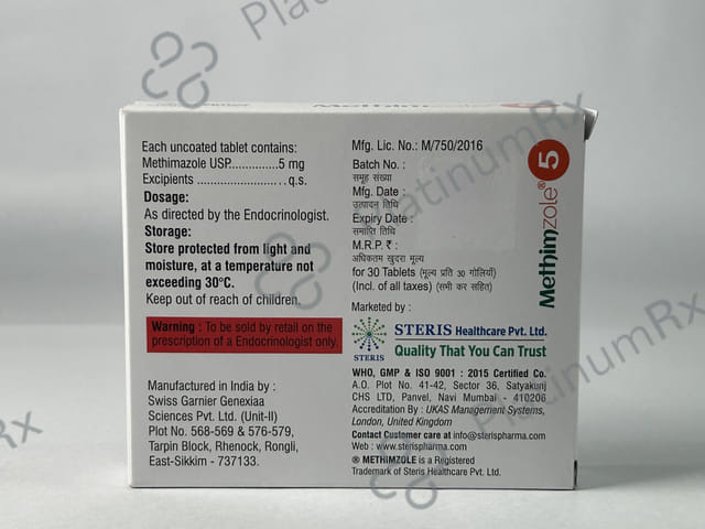 Methimzole 5mg Tablet 30s