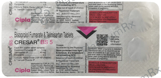 Cresar BS 5/40mg Tablet 10s