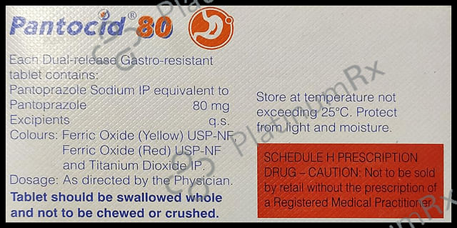 Pantocid 80mg Dual Release Tablet 15s