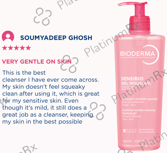 Bioderma Sensibio Gel Moussant Soothing Micellar Cleansing Foaming Gel 500 ml