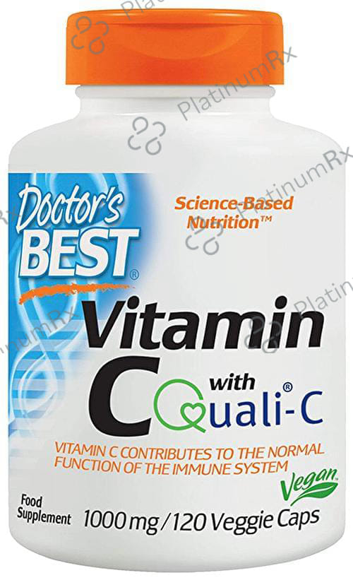 Doctor's Best Vitamin C 1000mg Veggie Capsule - Supports Immune Function