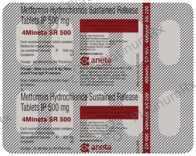 4Mineta SR 500mg Tablet 10s