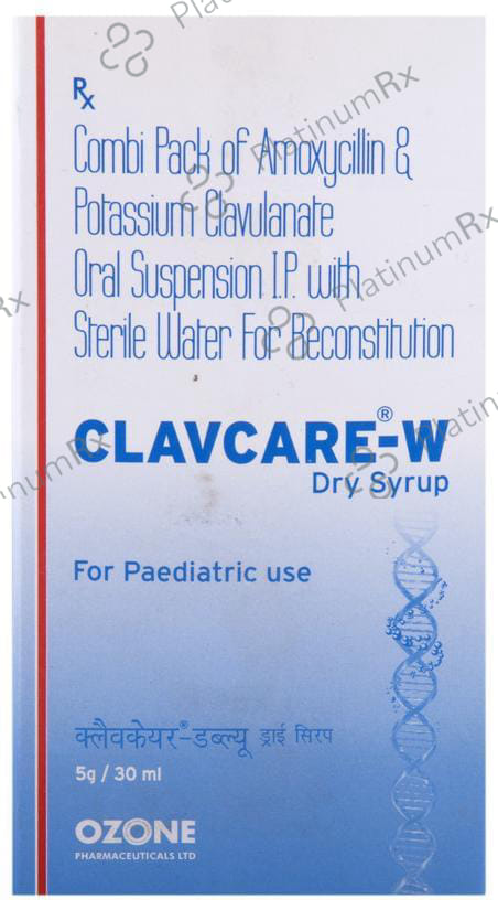 Clavcare W 200/28.5mg Dry Syrup 30ml