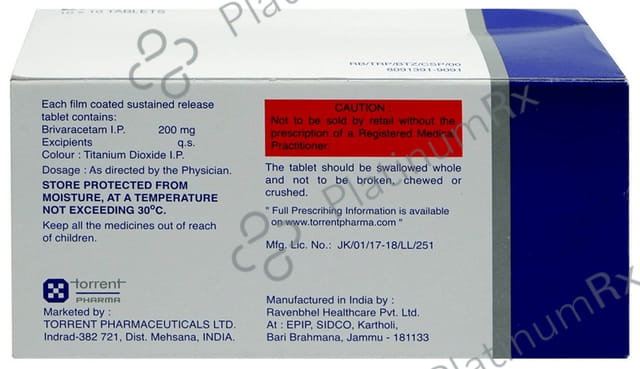 Britzilam 200mg Tablet SR 10s