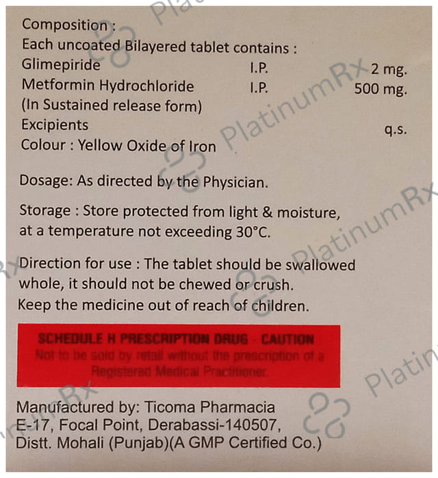 Glyxer M 2mg Tablet SR 15s