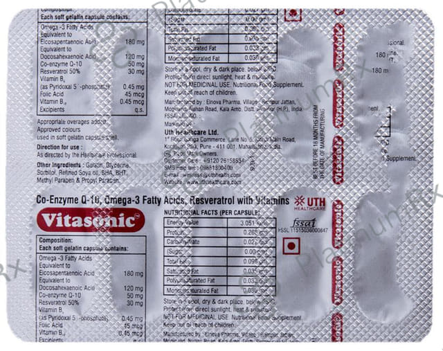 Vitasonic Soft Gelatin Capsule 10s