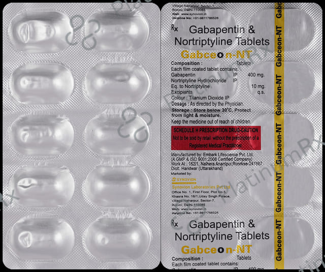 Gabceon NT 300/10mg Tablet 10s