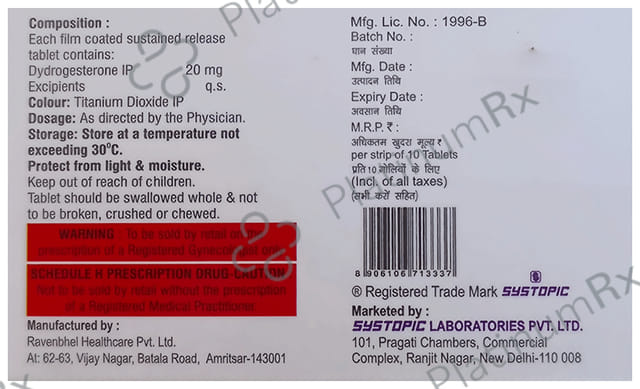 Nidaston 20mg SR Tablet 10s