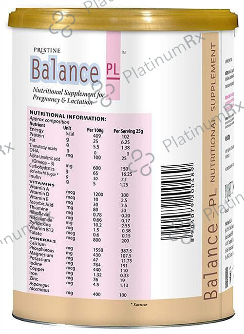 Pristine Balance PL Powder Chocolate 200gm