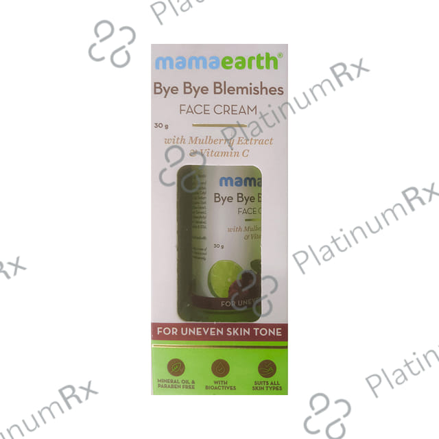 Mamaearth Bye Bye Blemishes Face Cream - With Mulberry Extract & Vitamin C - Paraben-Free