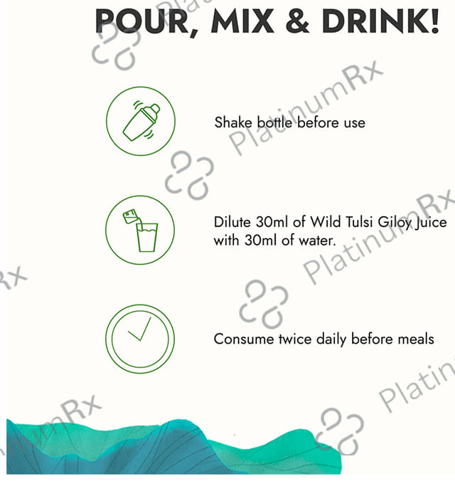 Kapiva Wild Tulsi Giloy Juice 1Ltr