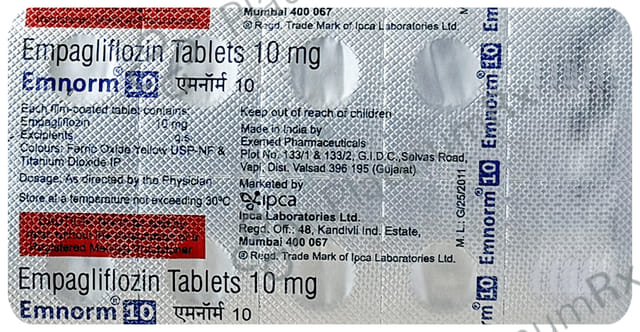 Emnorm 10mg Tablet 10s