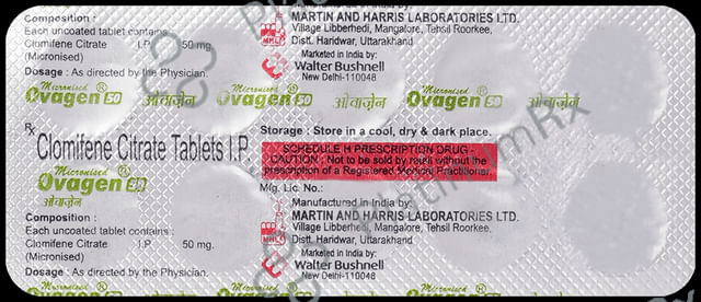 Ovagen 50mg Tablet 10s