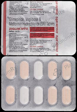 Ziglim MV 1/500/0.2mg Tablet SR 10s