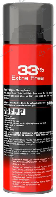 Gillette Regular Shaving Foam for Men
