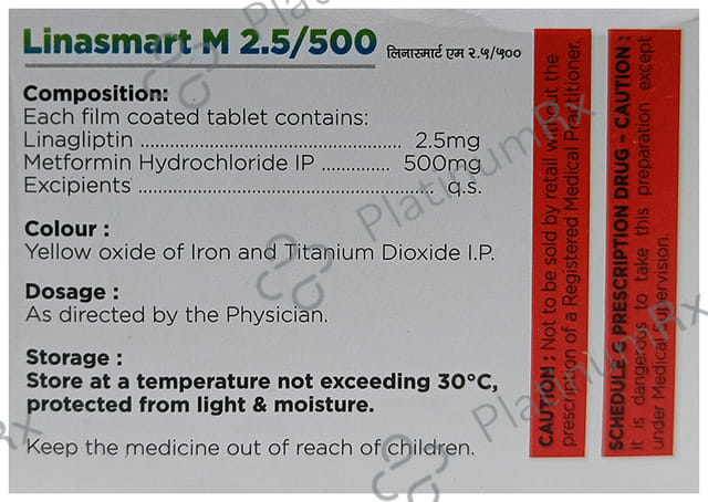 Linasmart M 2.5/500mg Tablet 10s