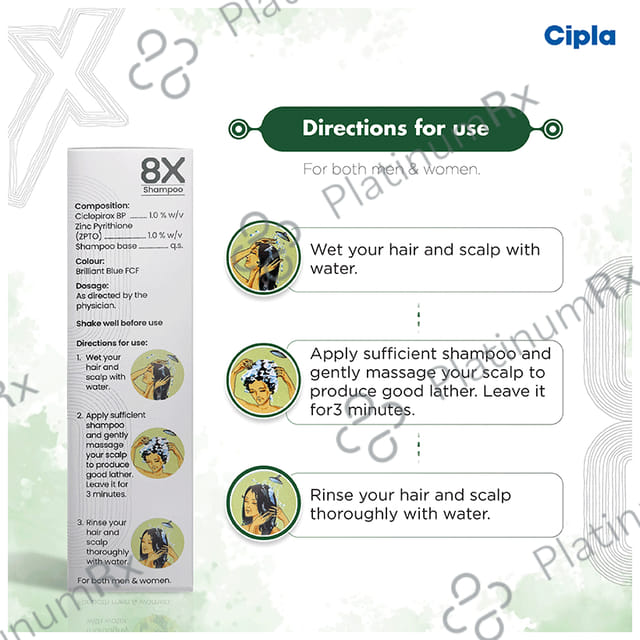 8X Shampoo 120ml
