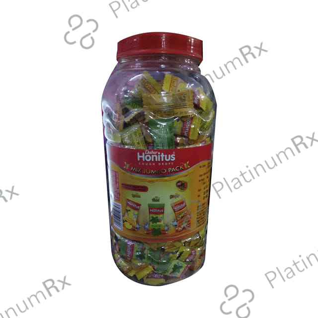 Dabur Tulsi Lemon Ginger Honitus Cough Drops Lozenges 315s