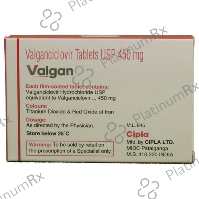 Valgan 450mg Tablet 4s