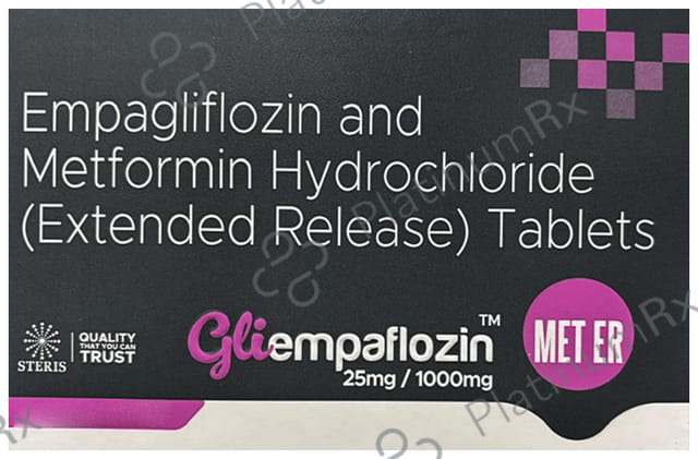 Gliempaflozin Met ER 25/1000mg Tablet 10s