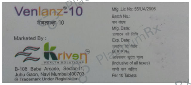 Venlanz 10 Tablet MD