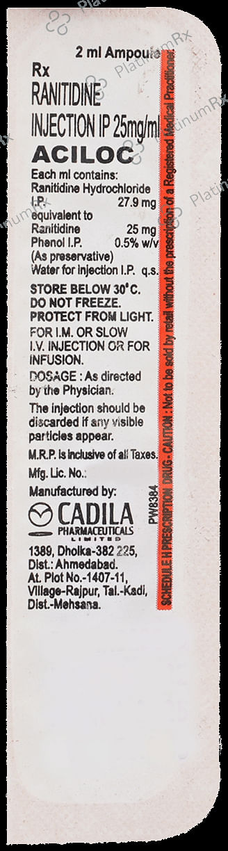 Aciloc 25mg Injection 2ml