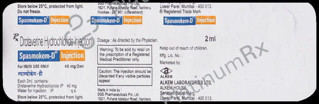 Spasmokem D 40mg Injection
