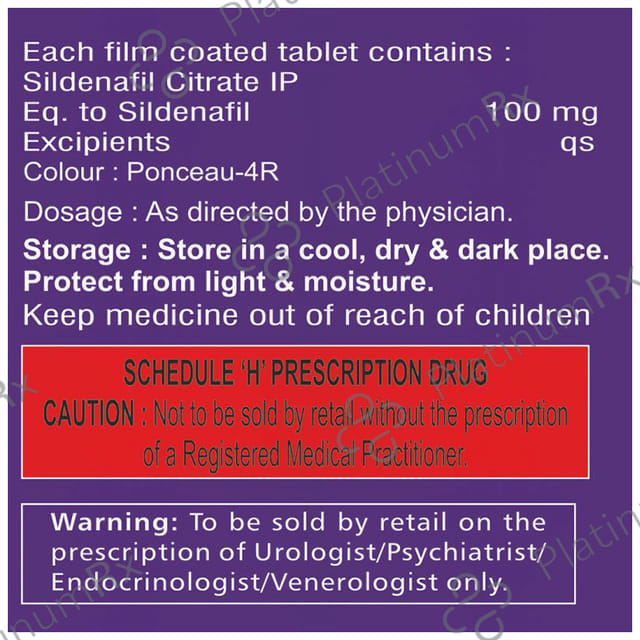 Xlforce 100mg Tablet 4s