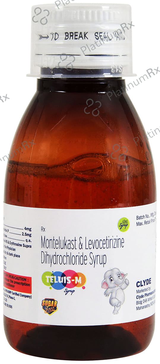 Teluis M 2.5/4mg Sugar Free Syrup 60ml